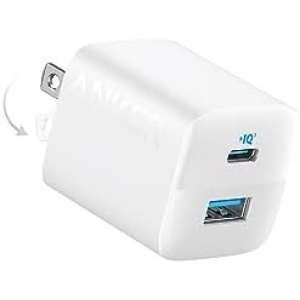 USB C Charger 33W, Anker 323 Charger, 2 Port Compact Charger with Foldable Plug