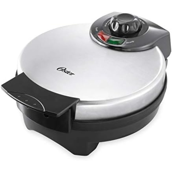 Oster Belgian Waffle Maker with Adjustable Temperature Control, Non-Stick Plates