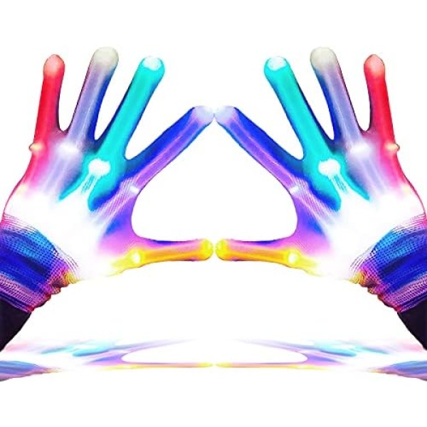 GLEDLOVES LED Gloves,LED Gloves for Kids Teen and Adults Gifts