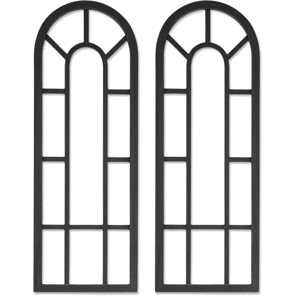 HPC DECOR Rustic Window Frame Wall Decor Set of 2