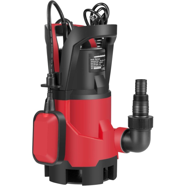 1HP Submersible Sump Pump – 3700GPH Auto Float Switch